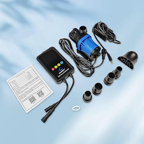 Miniatura 6 de CONQUERALL CHS-2500 Bomba sumergible de ahorro de energía de 15 W CC 24 V 660 GPH(US) 12.4 pies de ahorro de energía con 3 años de garantía para