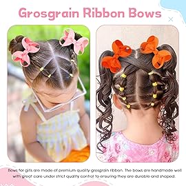 Oaoleer 40 Colors 3 Inch Hair Bows Clips Grosgrain Ribbon Bows Hair Alligator Clips Hair Barrettes Hair Accessories for Girls Toddler Infants Kids Teens Children (3inch 40color)