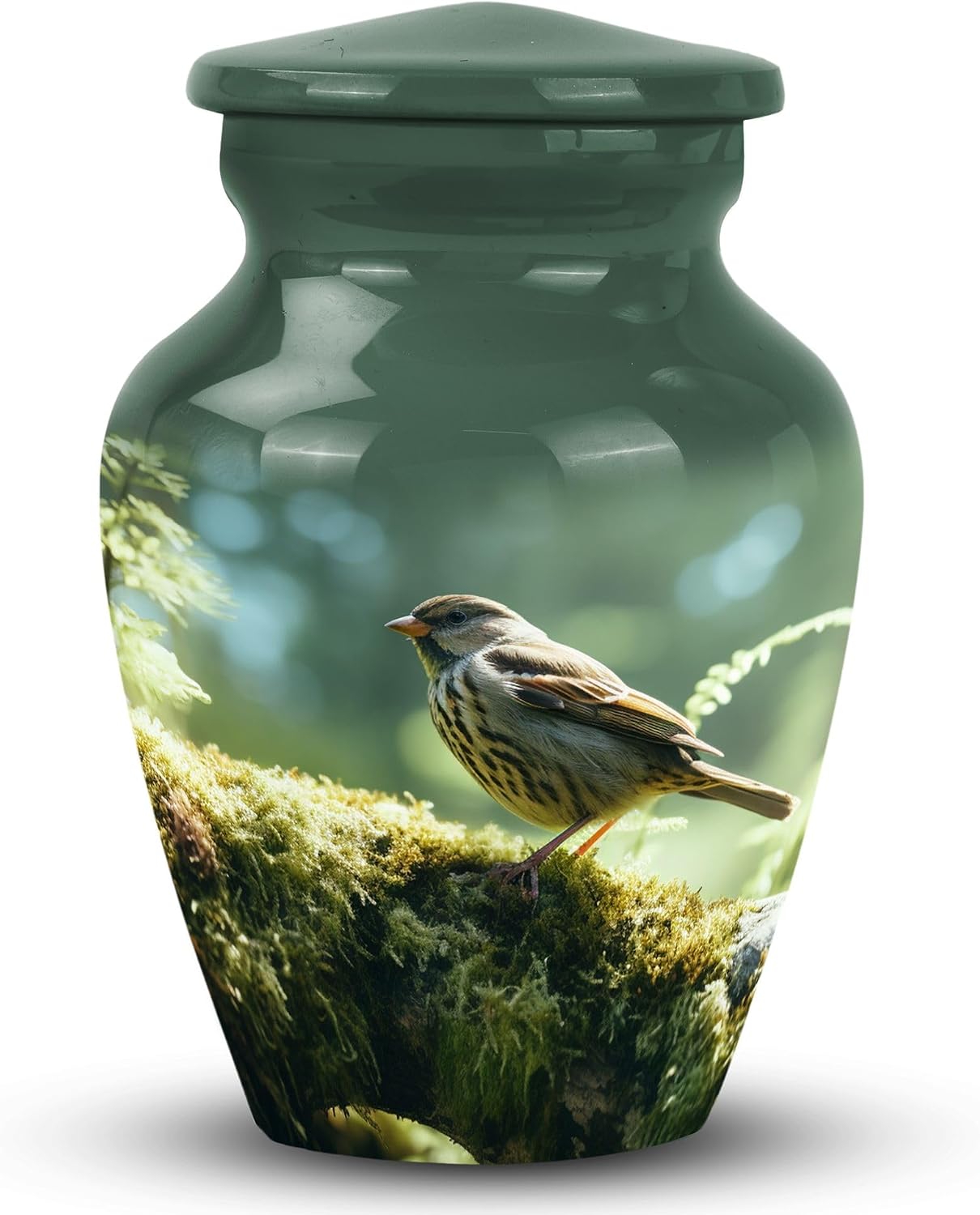 Sparrow Bird Elegent Urn, 3 Inch Urn, Small Urn for Ashes, Keepsake Urn, Memorial Urn, Cremation Urn, Urn for Dad, Urn for Mom, Urn for Women, Baby Urn, Urn for Human Ashes, Funeral Urn