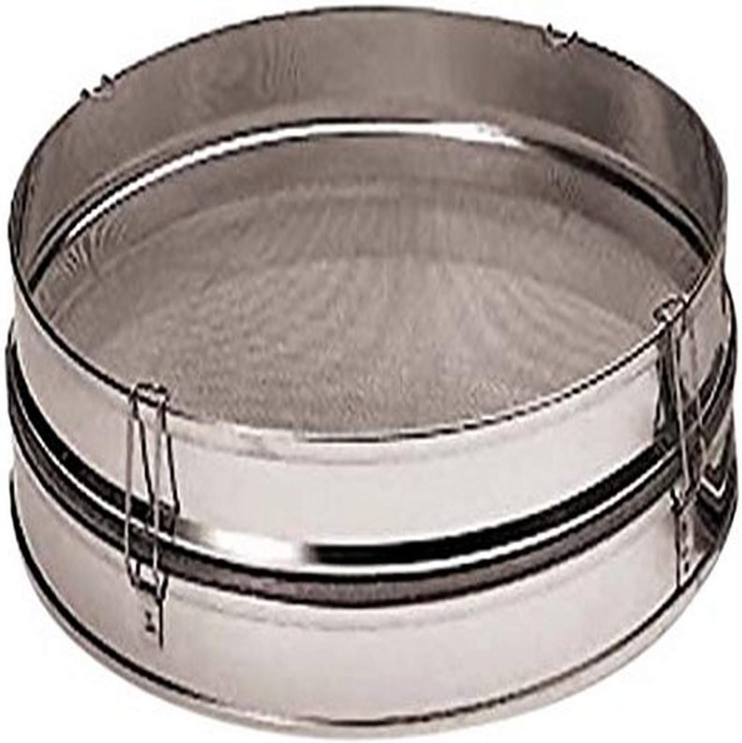 Paderno World Cuisine Stainless Steel Sieve with Removable Mesh, 17-Inch, Gray