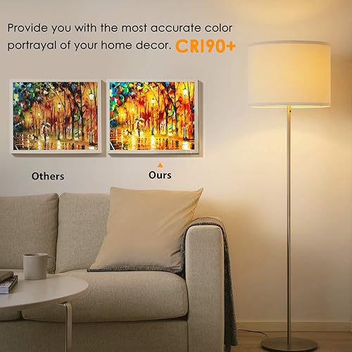 Vista 6 de Paquete de 12 bombillas LED Edison ST64 grandes, estilo vintage, equivalente a 60 W, 7 W, 800 lúmenes, filamento LED antiguo regulable, blanco