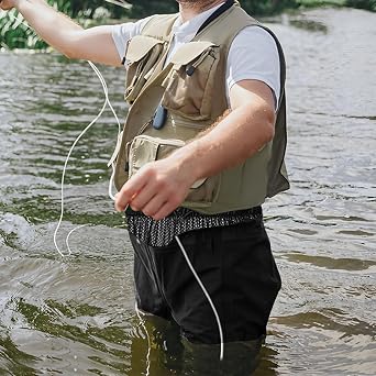 Fishing Waders for Men Women, Waterproof Waist Wader Pants with Boots