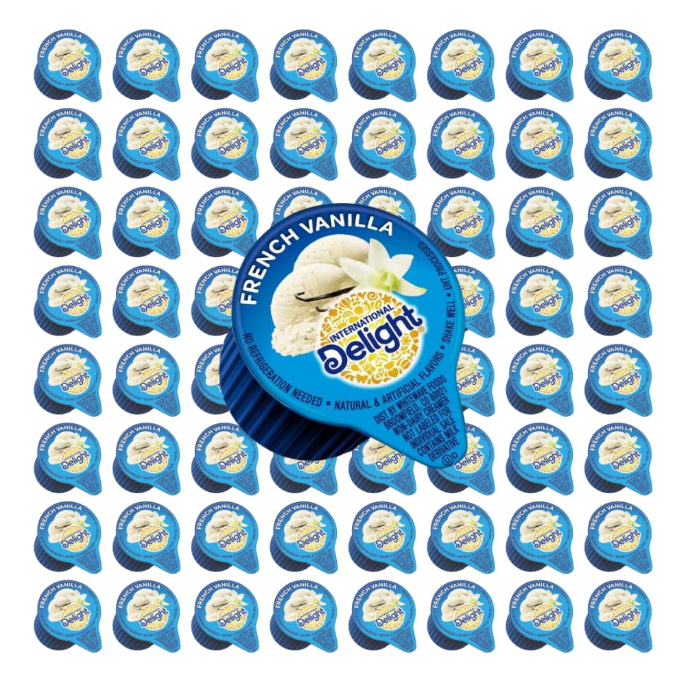 French Vanilla Coffee Creamer - Perfect for Home & Office Int' Delight - Box of 64 - ShoppingAlaCart