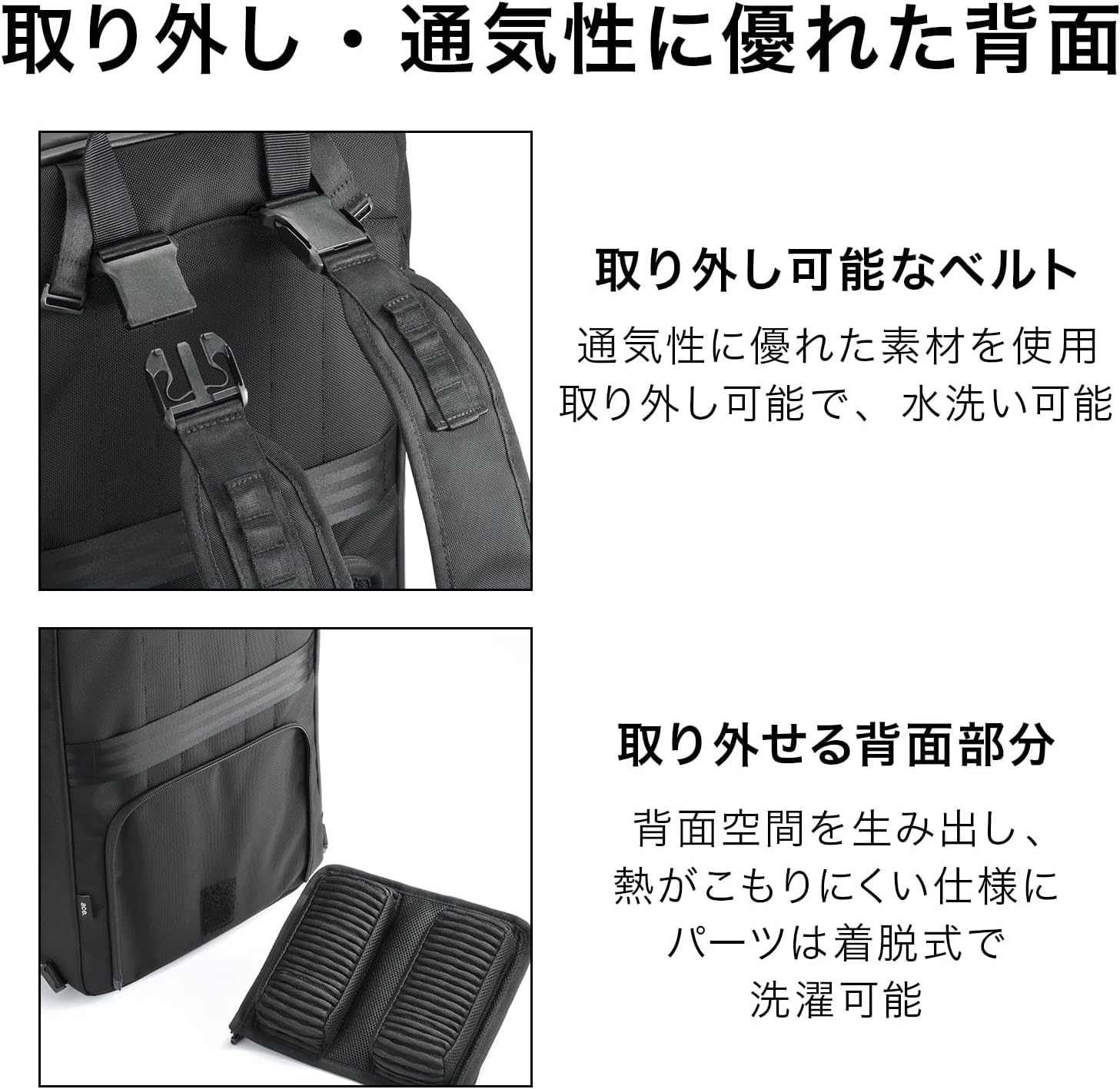 Men Business Bag, Black, H46×W29×D17cm