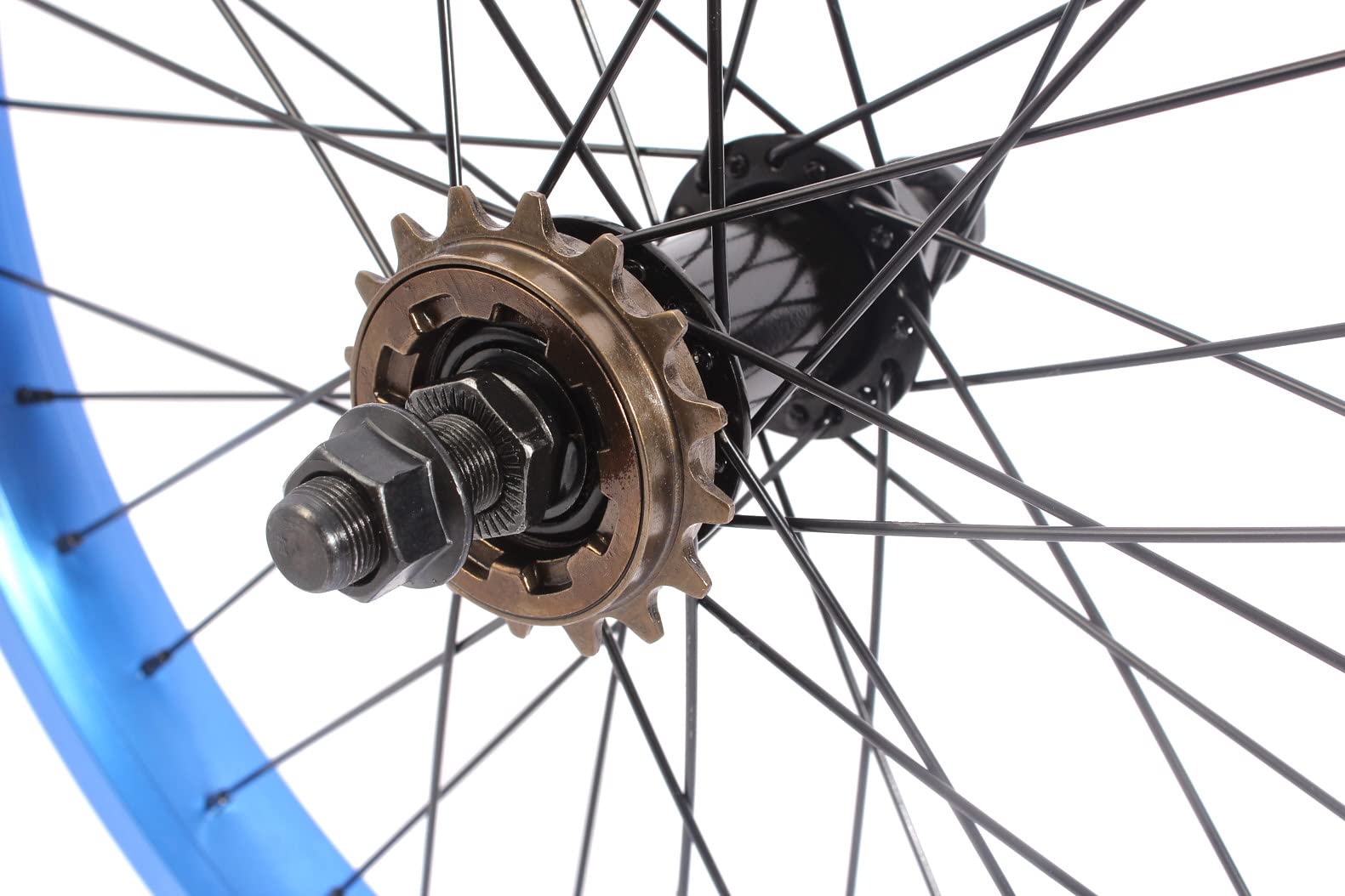 KHE BMX Rear Wheel 20 Inch 7005 Aluminium 36 Hole 14 mm Blue