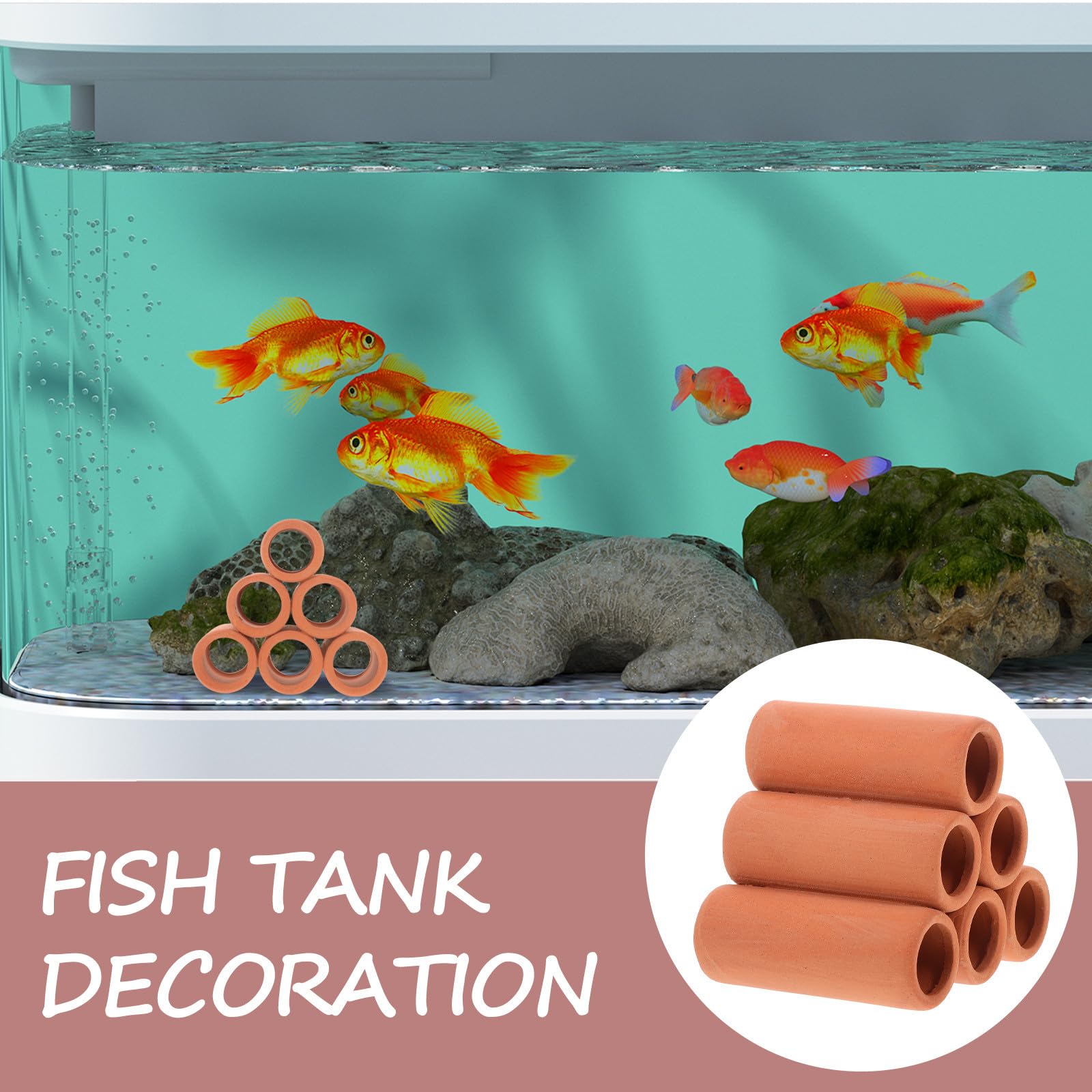 Cabilock 3 Sets Keramik Aquariumhöhle für Garnelen und Fische, Brutplatz