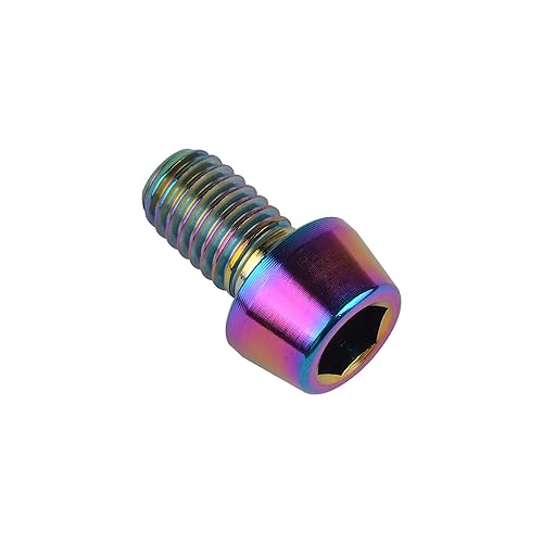 Miniatura 6 de Titanio Ti M6 x 10 16 18 20 25 30 35 40 45 50 55 60 2.559 in Allen - Tornillos hexagonales de 2.559 in, tornillos cónicos, paquete de 4 (M6x10mm,