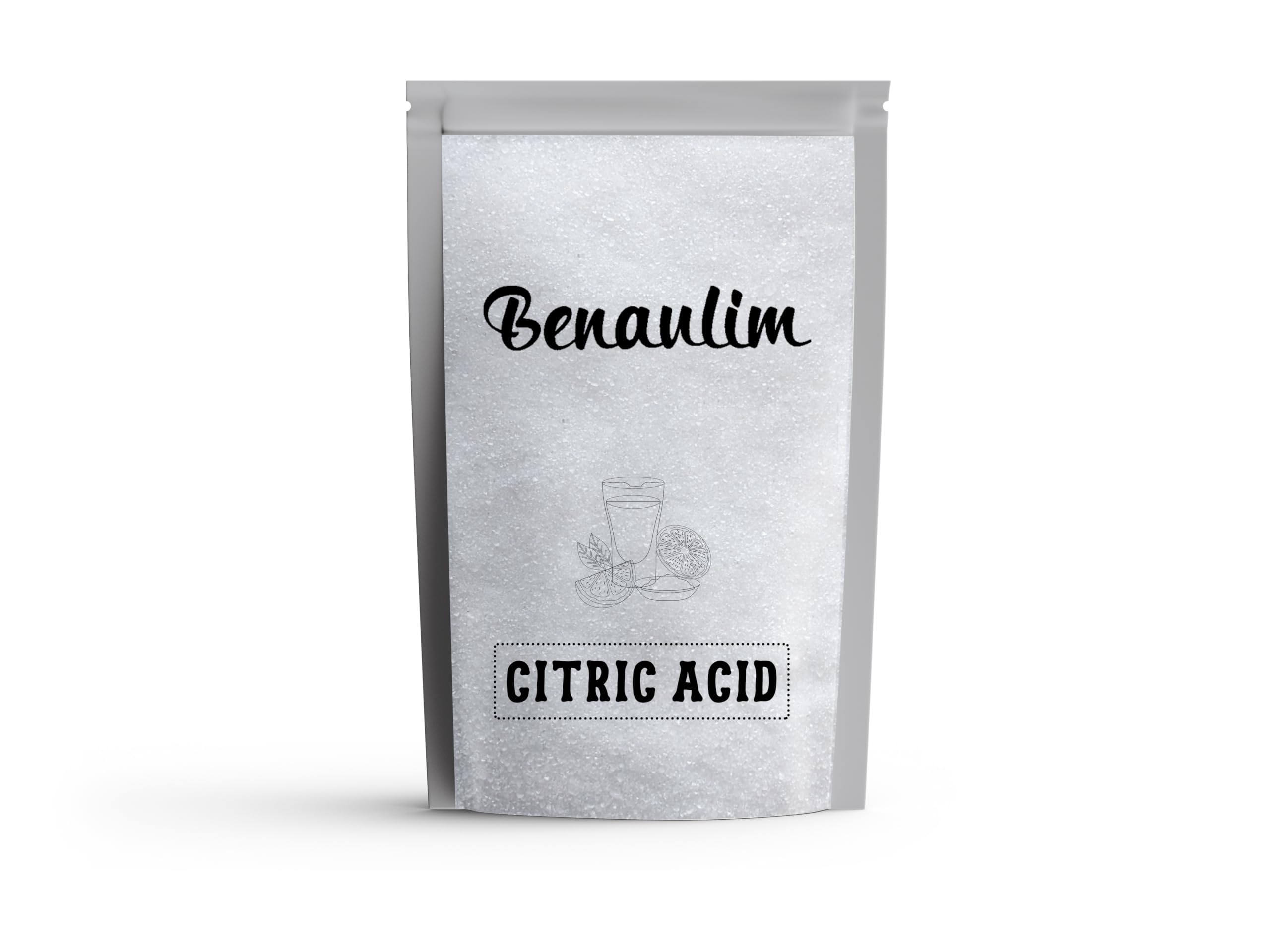 Benaulim Citric Acid Crystals 400 Grams (100% Pure Citric Acid Powder for Cleaning - Food Grade, Nimbu Sat - Multiple Uses for Home and Kitchen)