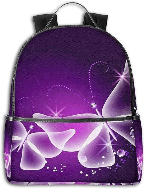 Amazon Co Jp リュック紫蝶 リュックサック バックパック 超軽量ポリエステルキャンバス ユニセックス リュック 大容量 高校生 アウトドア 旅行 軽量 人気 シューズ バッグ