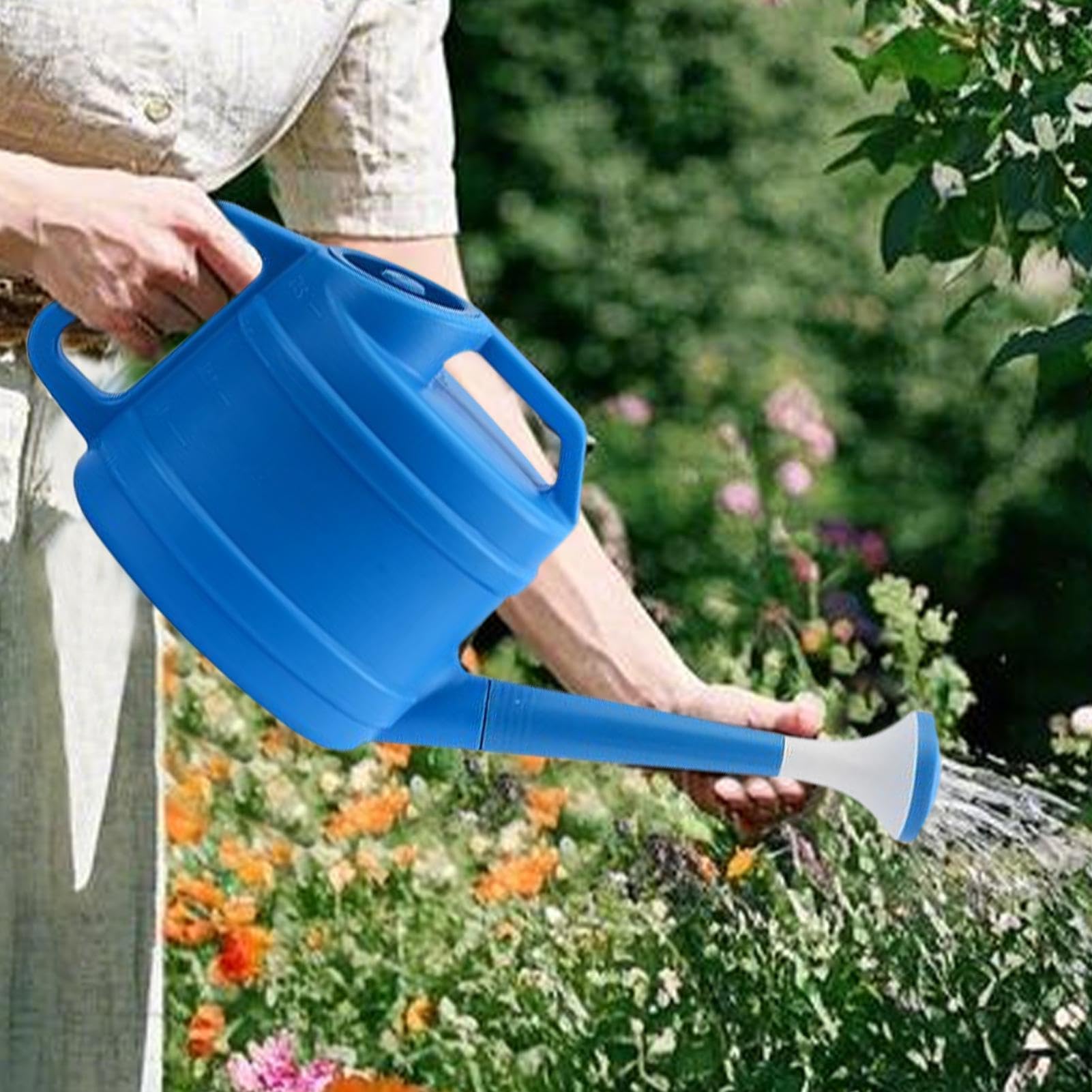 Konewka 2,5 l z długą wylewką – idealna do ogrodnictwa wewnątrz i na zewnątrz, idealna do kwiatów, warzyw, sadzonek i pielęgnacji trawnika w domu lub na podwórku