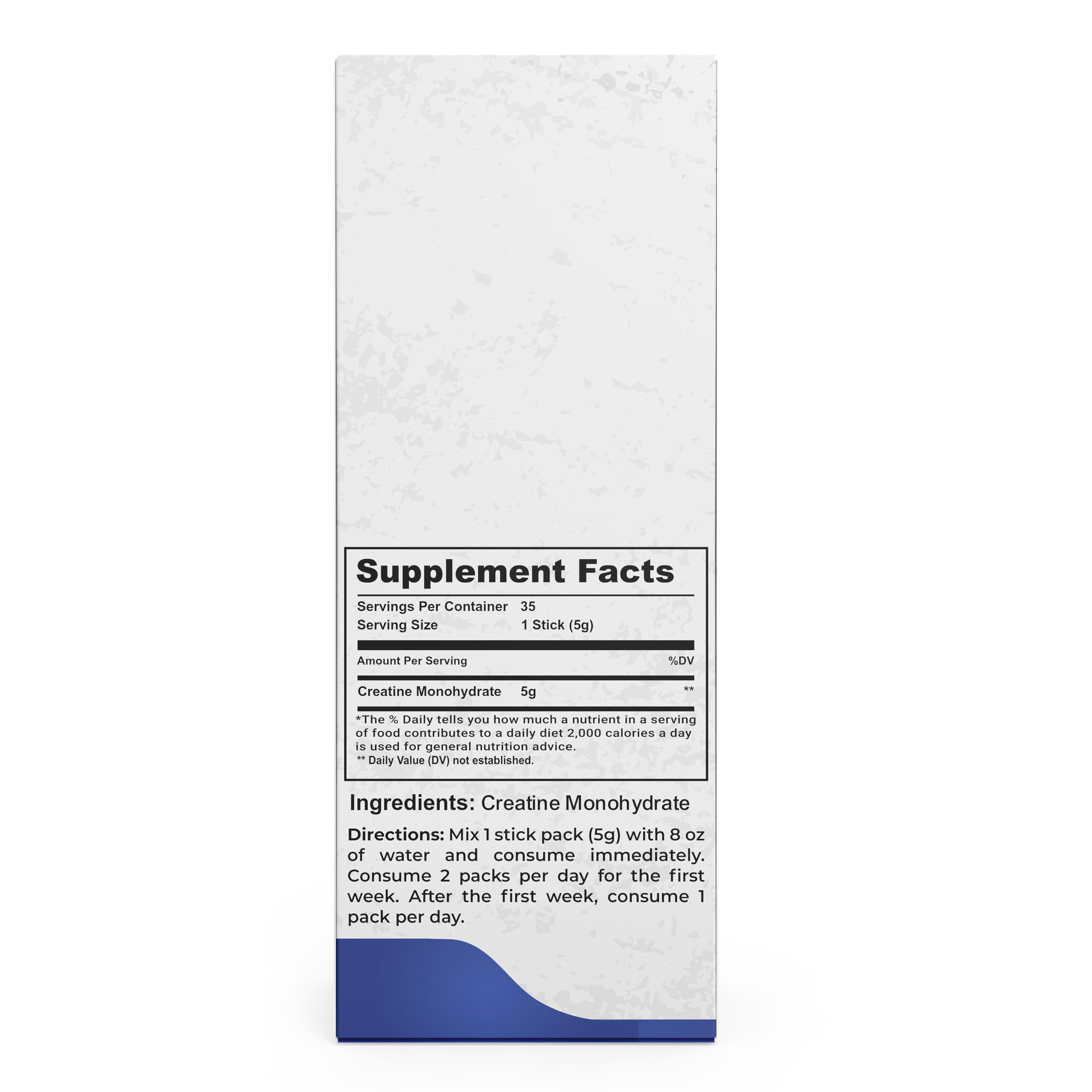 ChoZen Supplements Creatine Monohydrate Powder - 5g (5000mg) | Single Serve Packets | 35 Stick Packs | Keto Friendly | Vegan