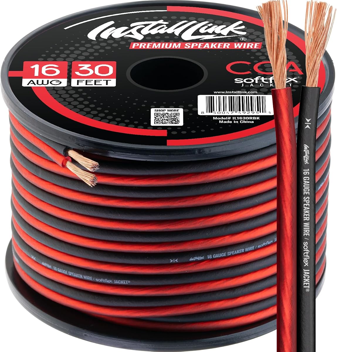 Install Link 16 AWG Gauge Speaker Wire