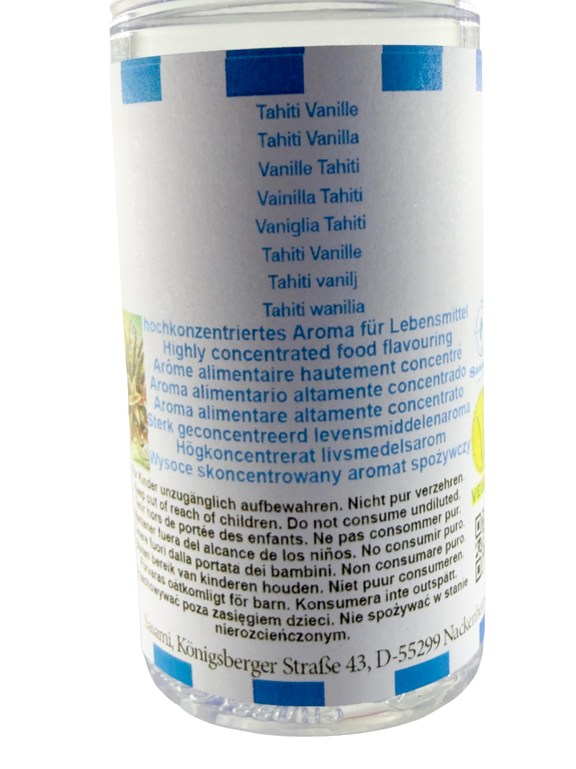 Tahiti wanilia aromat koncentrat – Wegański – Sasami – 100ml