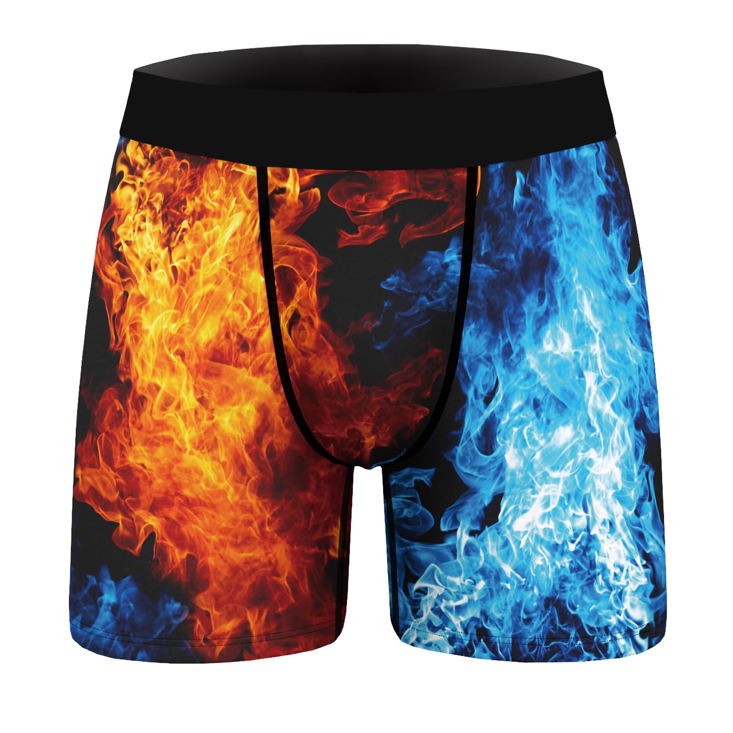 AueyanMens Teens Boy Underwear Funny Boxers Unique Boxer Briefs Short Leg