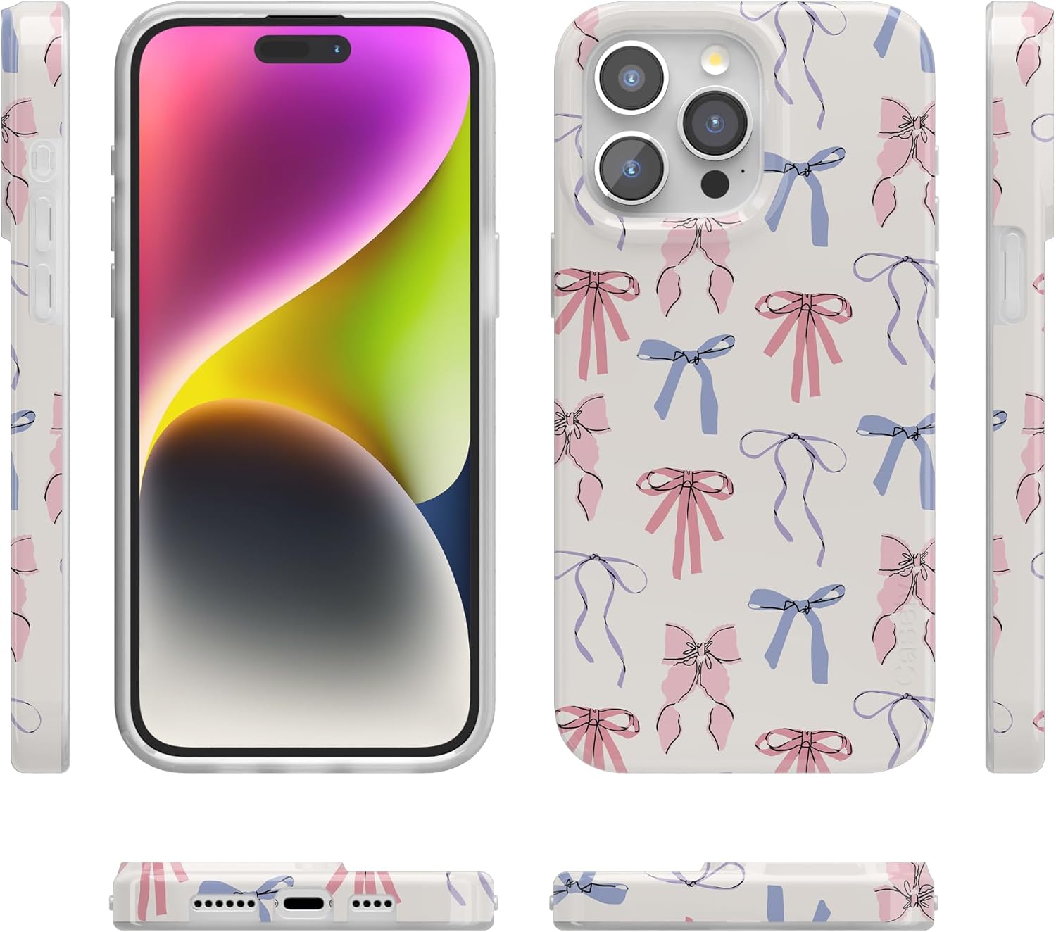 Casely iPhone 15 Pro Max Case | Coquette Girlie | Pastel Bows | Compatible with MagSafe | Classic Ultra Slim Design - Image 5