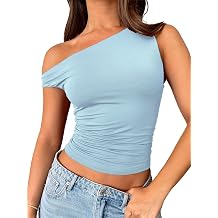 ForeFair Womens Off Shoulder Tops Sleeveless Going Out Crop Tank Tops Slim Fitted Shirts Summer Outfits Y2K Cute Tops