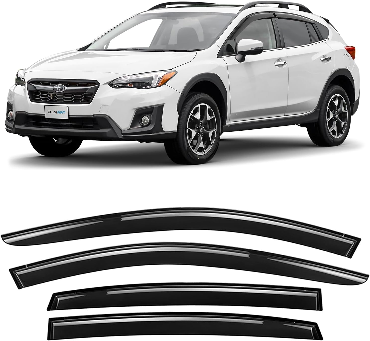 Vesul Rain Guard TapeOn Window Visor Compatible with