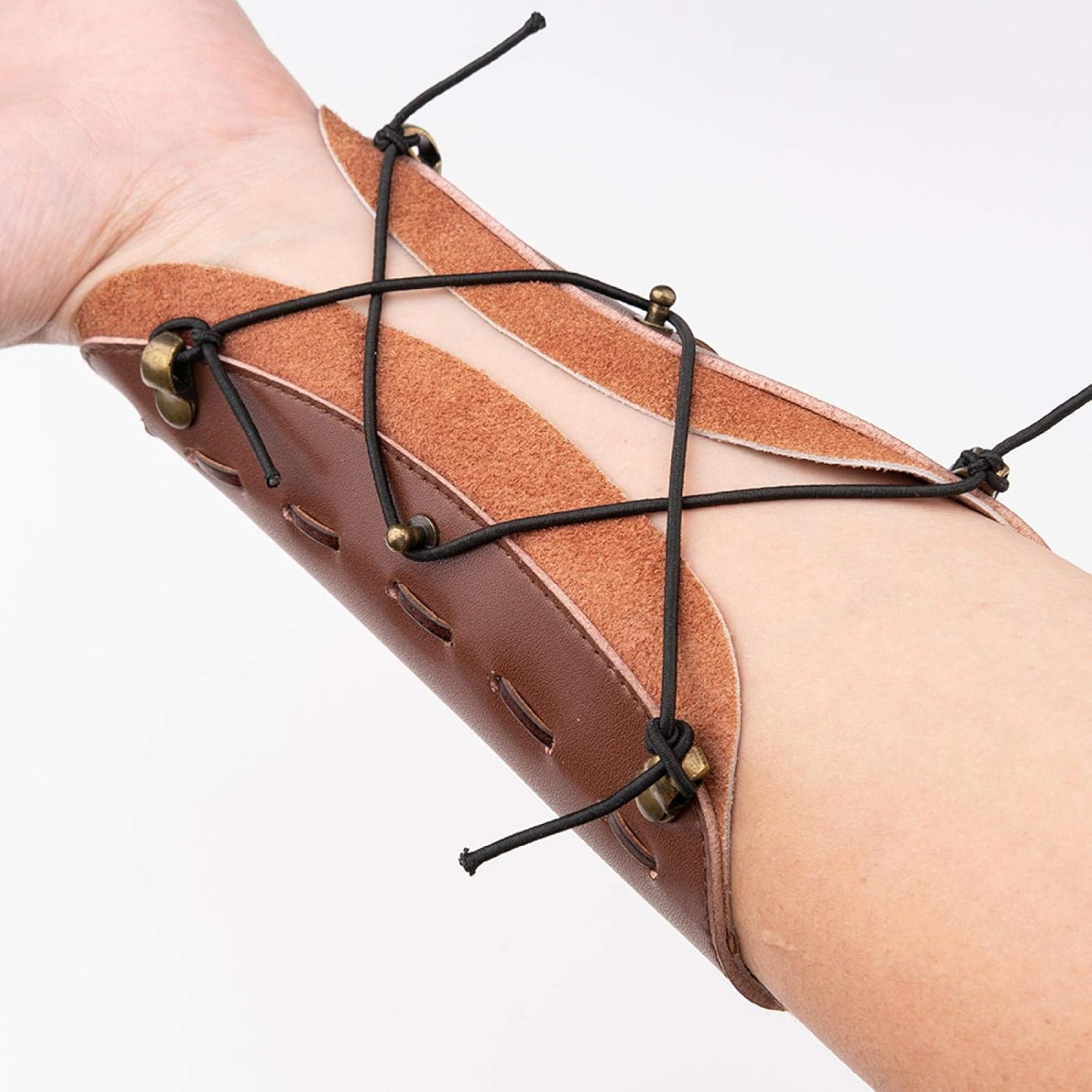 LOKHEIRA ARCHERY Archery Arm Guard, Archery Bracer,Archery Cowhide Leather Forearm Protector for Recurve Compound Long Bow Hunting Shooting : Sports & Outdoors