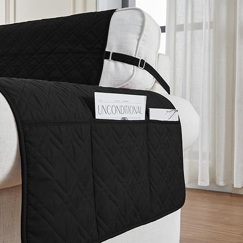 Vista 4 de RBSC Home - Cubiertas protectoras para sillón de piel, acolchadas, gruesas, 100 % impermeables y lo suficientemente largas para cubrir la parte