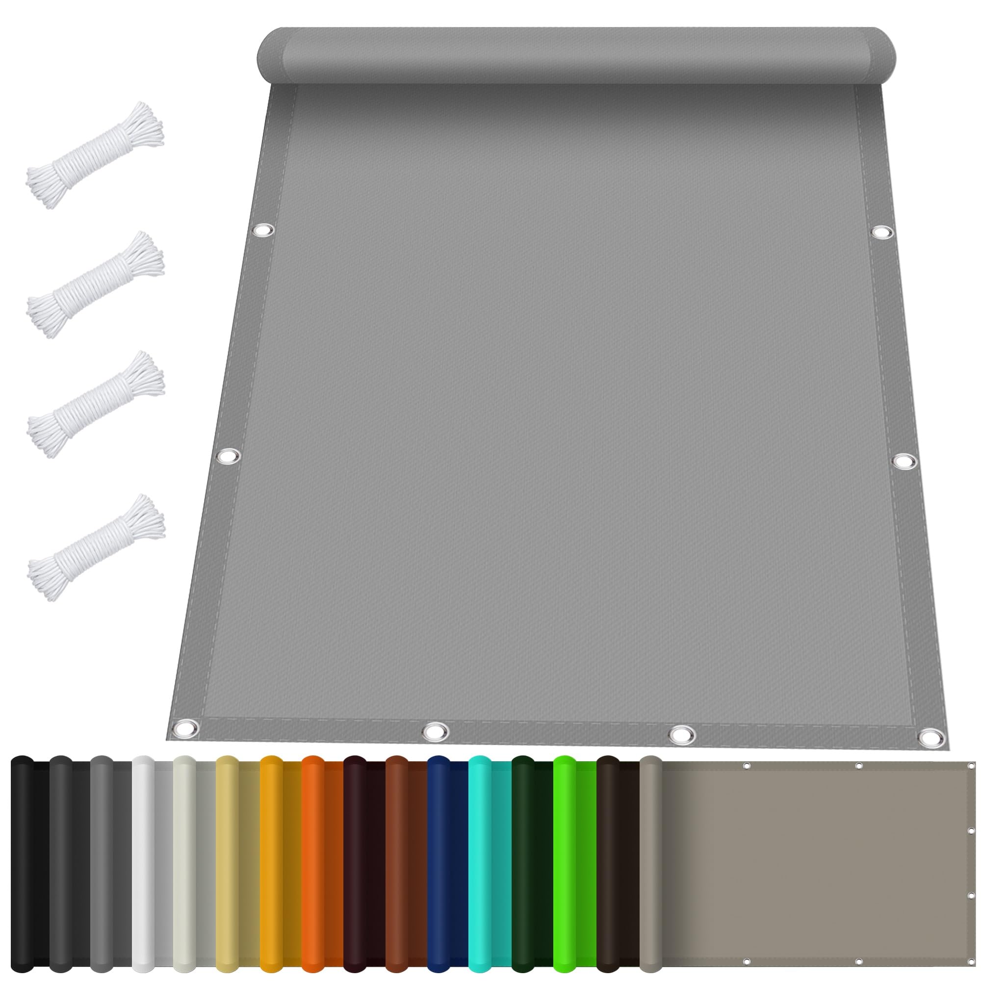Sonnensegel Quadrat 4x6 Meter – UV-Schutz 95%, Mit Edelstahl-Kit, Für Garten & Terrasse