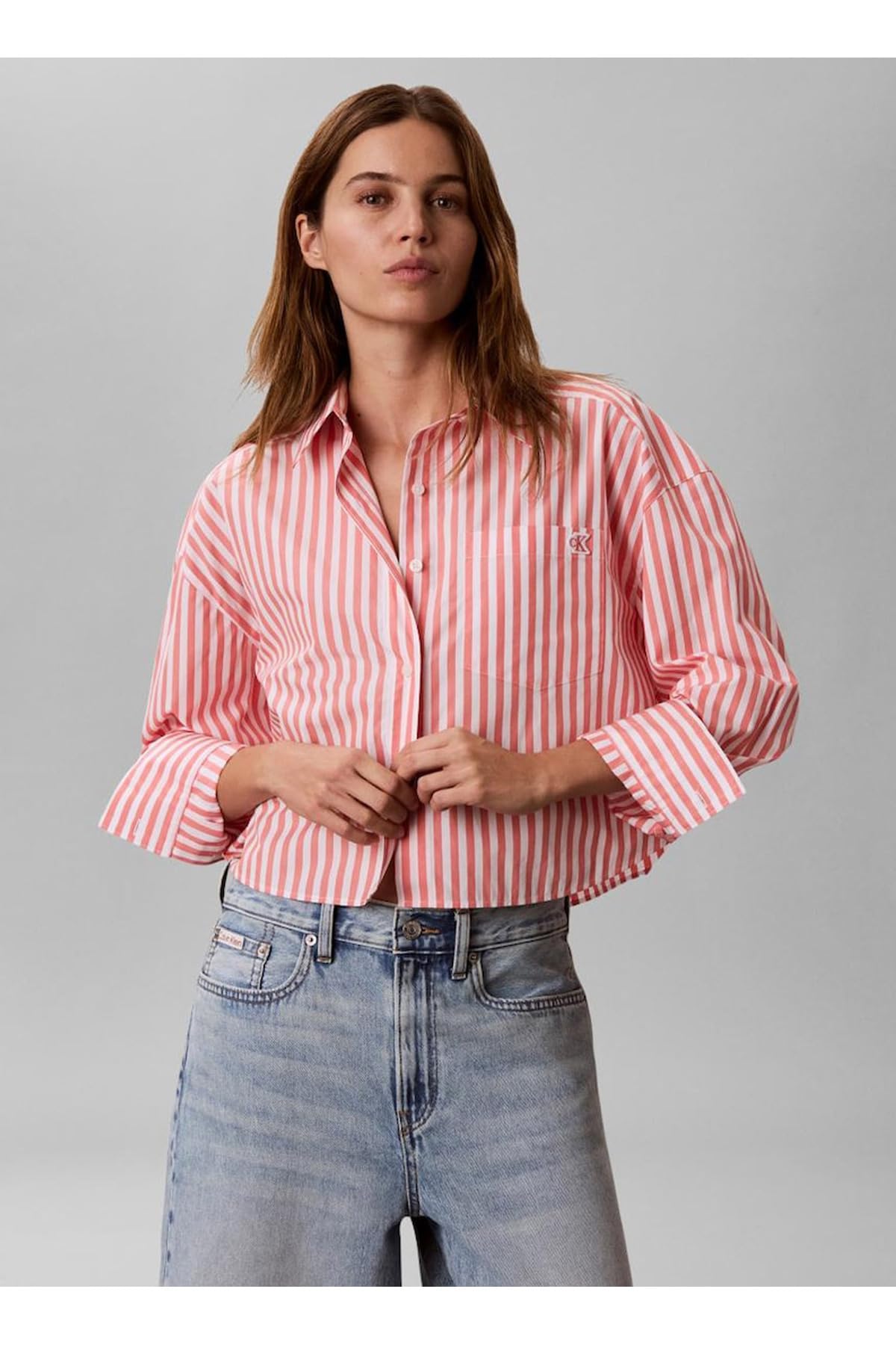 Calvin Klein Jeans Çizgili Gömlek, 5003404064
