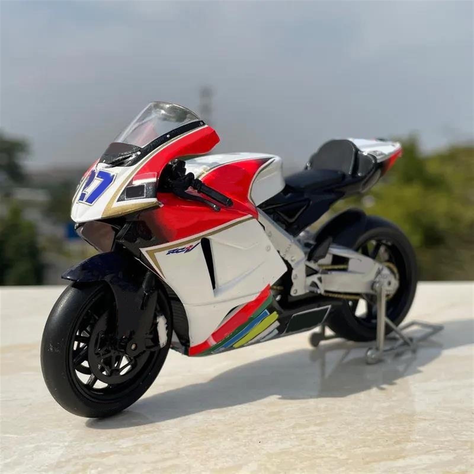 SEYXF Motorbike Toy Motorcycle Metal Model Collection Simulation Diecasts Gifts 1:18 for H-onda Rc 211#27