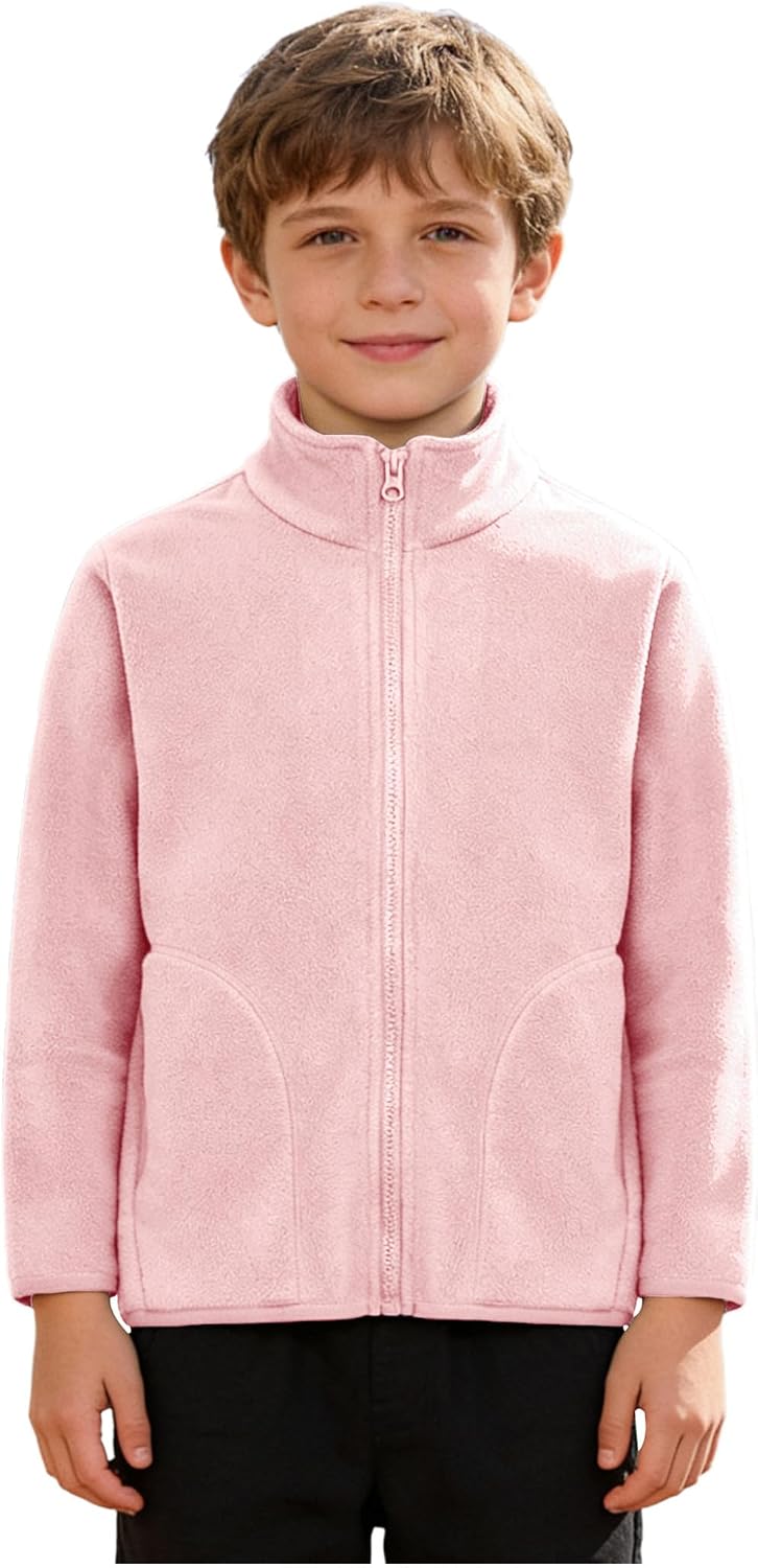 Kids Zipper Sweatshirt Warm Outwear Stand Collar Fleece Coat Jacket Winter Outdoor Activities Coat