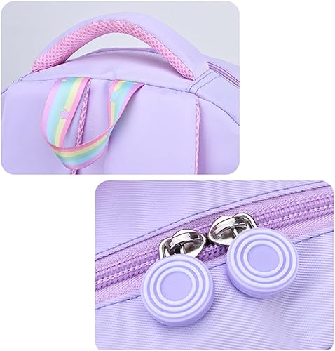 Miniatura 6 de Mochila escolar de unicornio para niñas, mochila escolar con diseño de arco iris, linda mochila para computadora portátil, bolsas de viaje duraderas