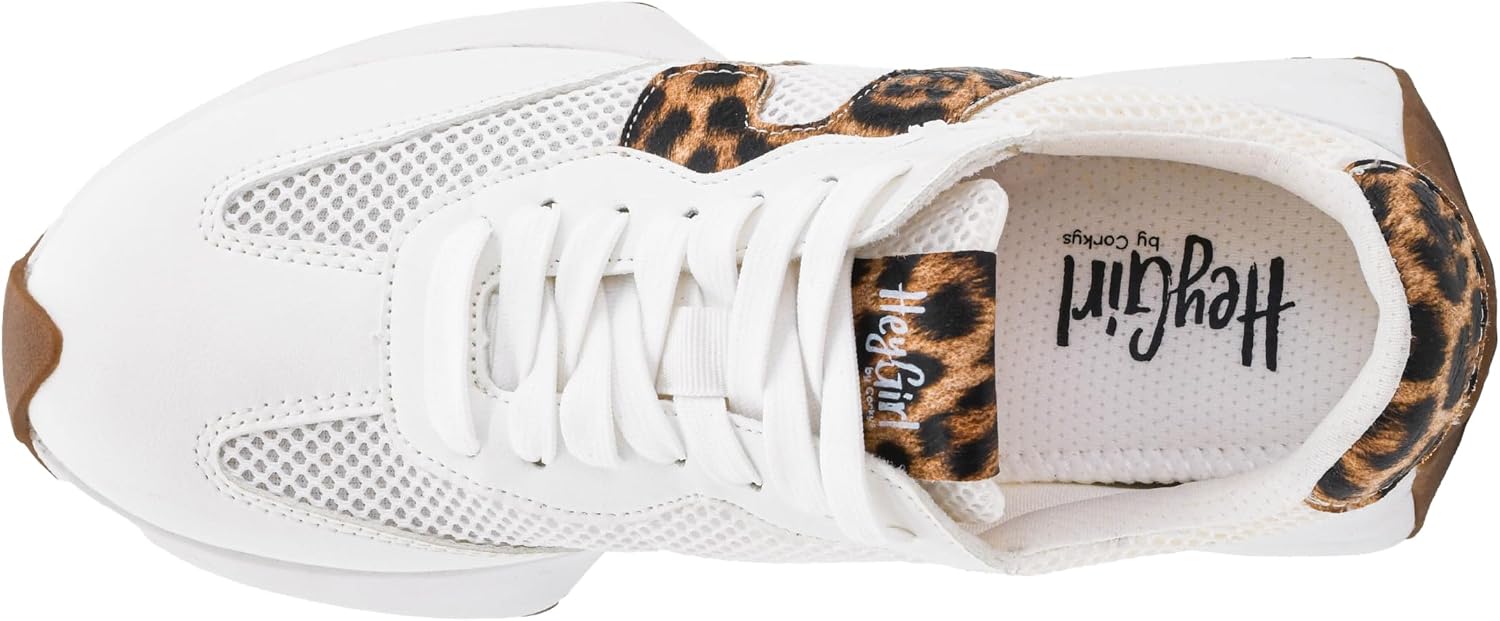 Corkys Footwear Hey Girl No Prob Fashion Sneaker – with a Cushioned Insole, Lace-Up Design, and Durable Traction Outsole - Lightweight, Stylish, and All-Day Wear