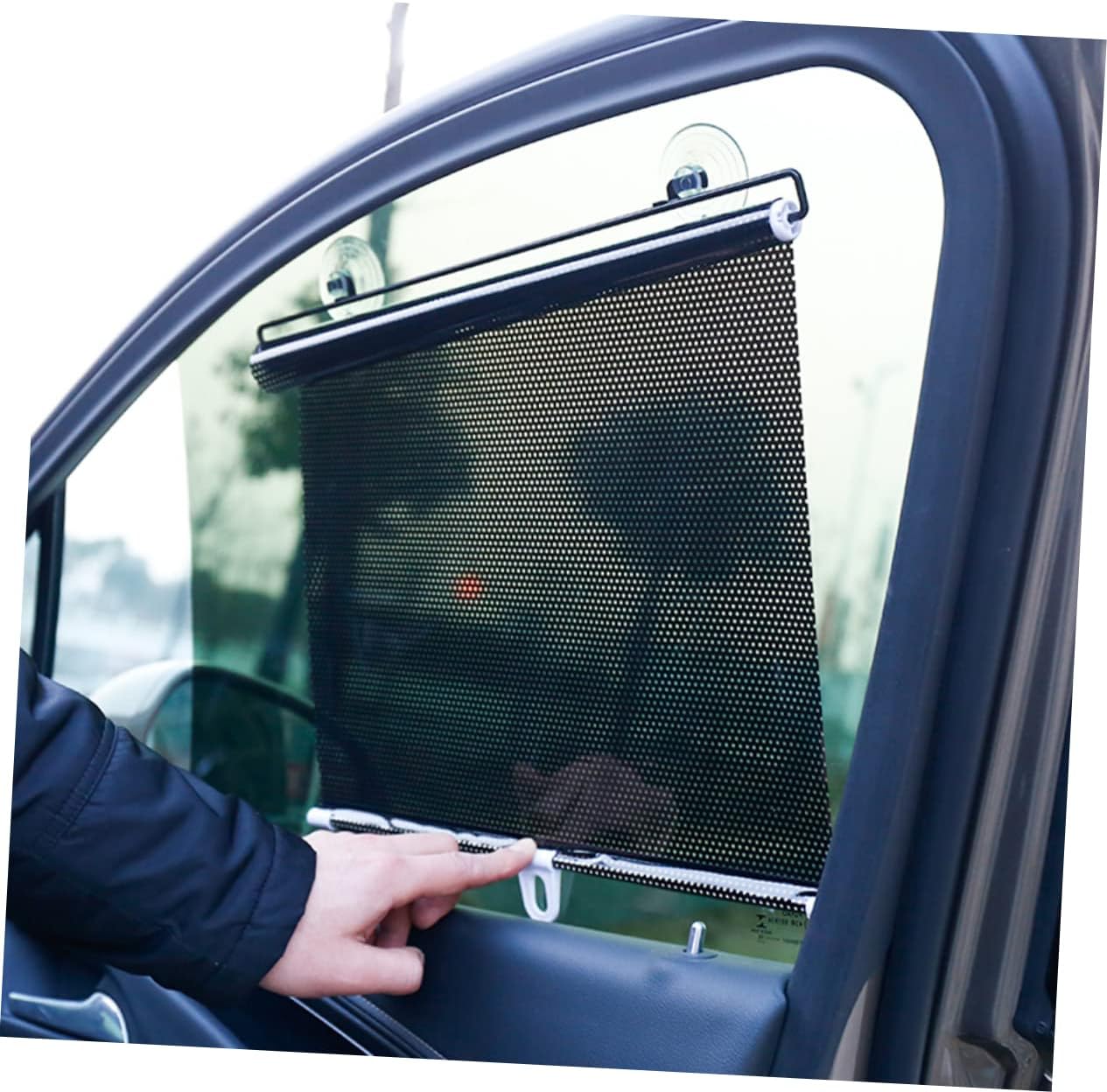 Retractable Car Window Shade Roller Sun Shade Curtain Privacy Protection for Vehicle Easy Installation Durable and Long Lasting Car Sunshade Protector