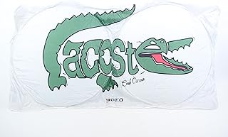 Lacoste Printed Automotive Windshield Sun Shade Auto Sun Visor Heat Protection for Cars, Trucks & SUVs