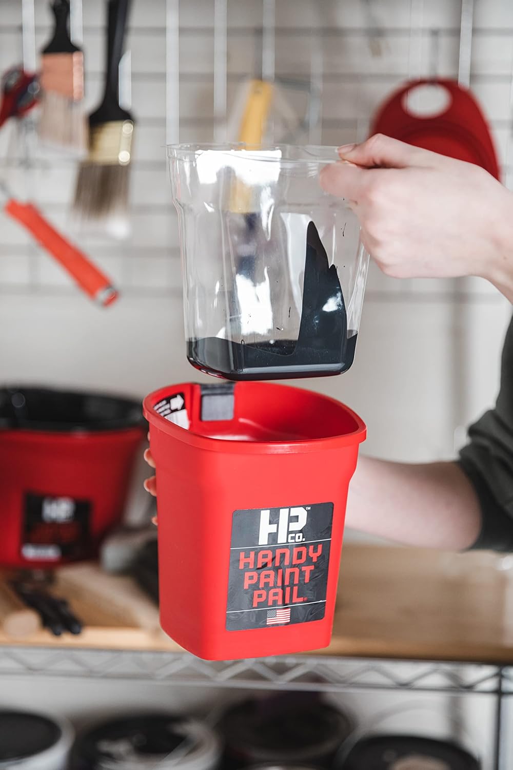 The Active Painter's Dream Package: Handy Paint Pail & Liner Combo + Free Paintbrush