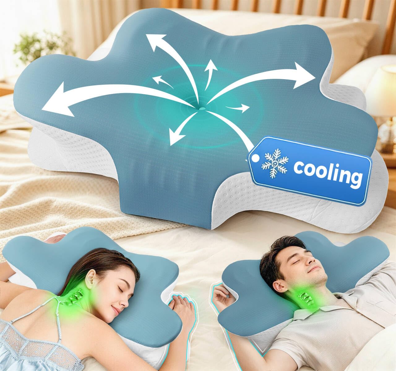 Hydomi Oreiller de soutien du cou pour dormir