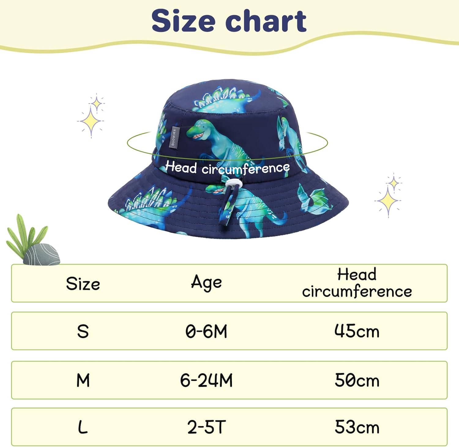 Baby Sun Hat Wide Brim Sun Protective Toddler Kids Beach Bucket Hat Summer for Boys 0-5T - Image 6