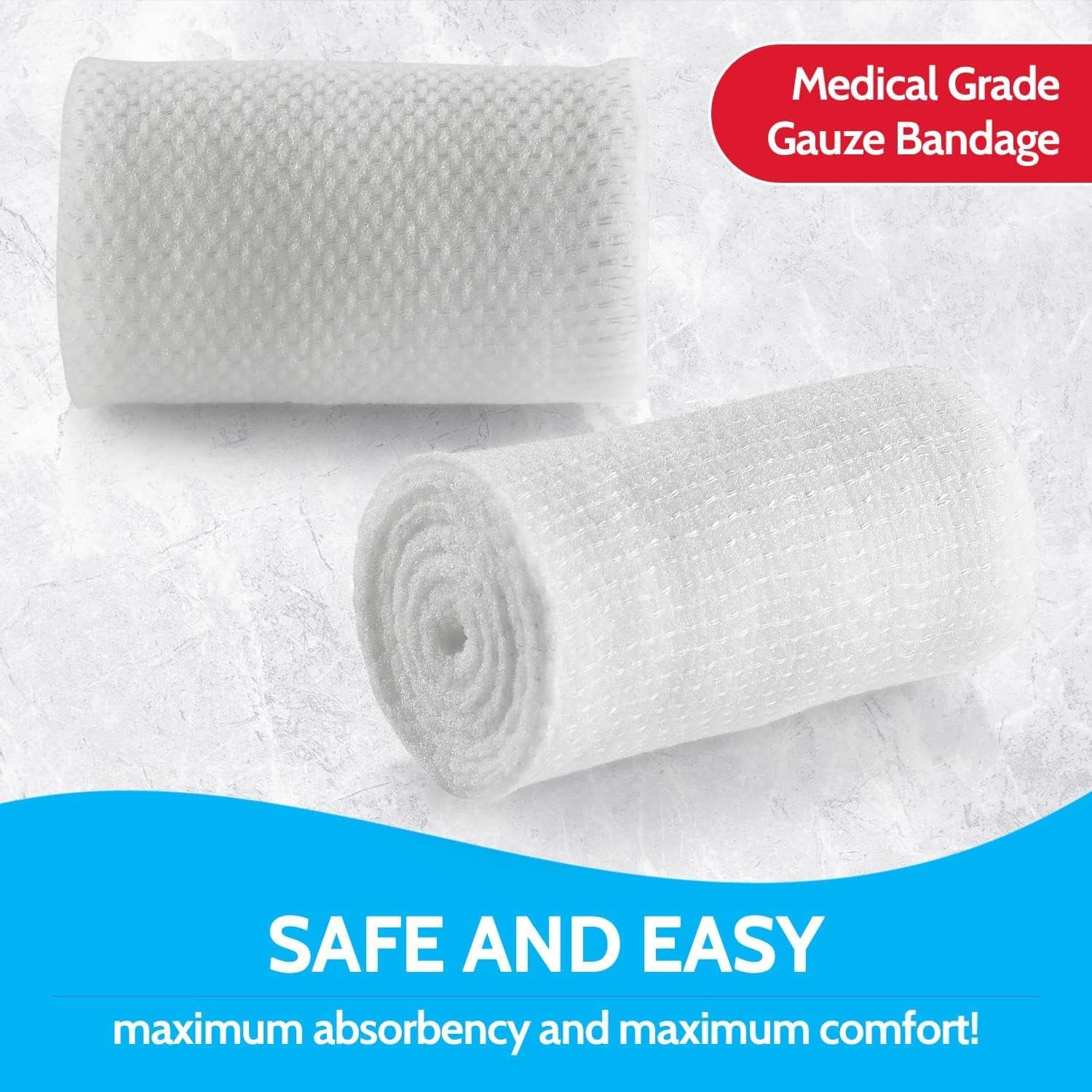 Buy Gauze Bandage Rolls 4 Yards Per Roll of Medical Grade Gauze