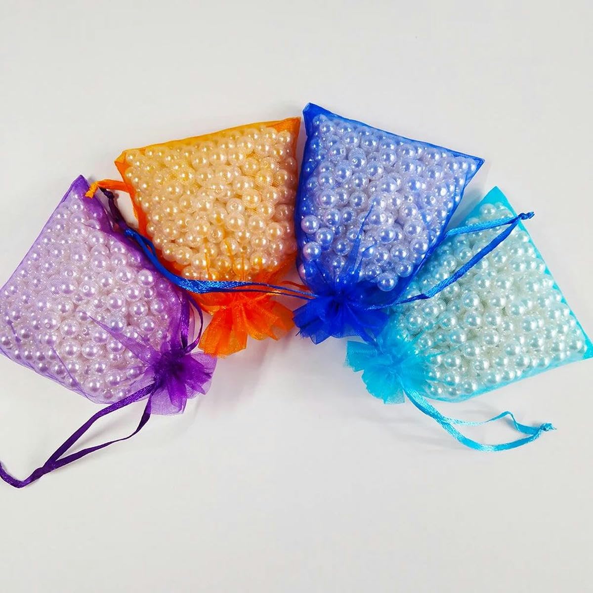 Sacs cadeaux Organza Pochettes à cordon pour bijou Sacs en Organza 7x9 9x12 10x15 13x18CM, 100 pièces, sacs d'emballage de bijoux, décoration de fête de mariage, sacs à tirer, pochettes cadeaux(Dark P