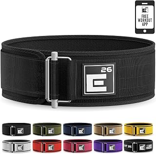 Element 26 Self-Locking Weightlifting Belt: Premium Nylon Support for CrossFit, Deadlifts & Olympic Lifts - Men Women