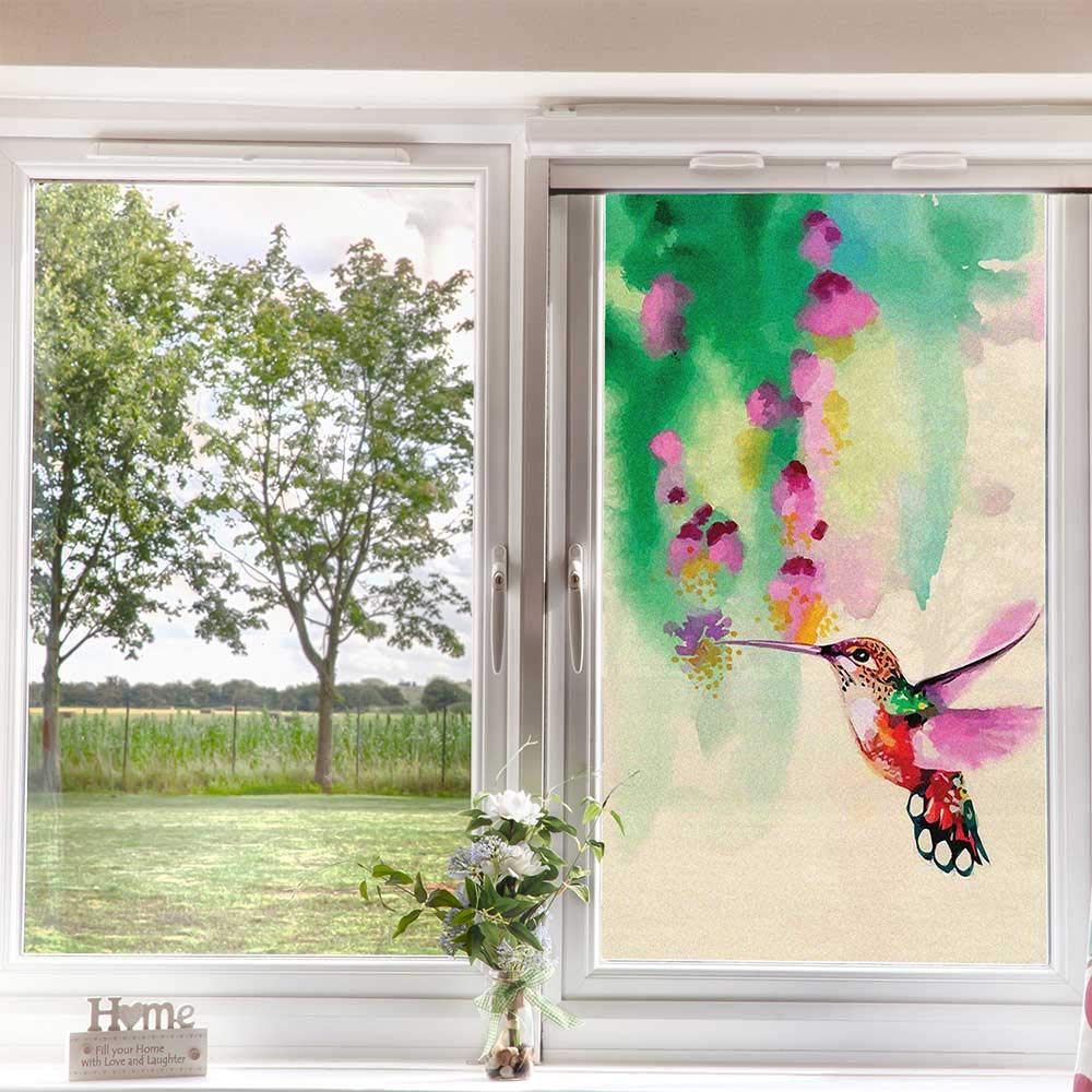 Niviy Película De Privacidad Para Ventana, Diseño De Diamante 3D Vinilo No Adhesivo Adherencia Estatica Pelicula Decorativa Para Ventana Control