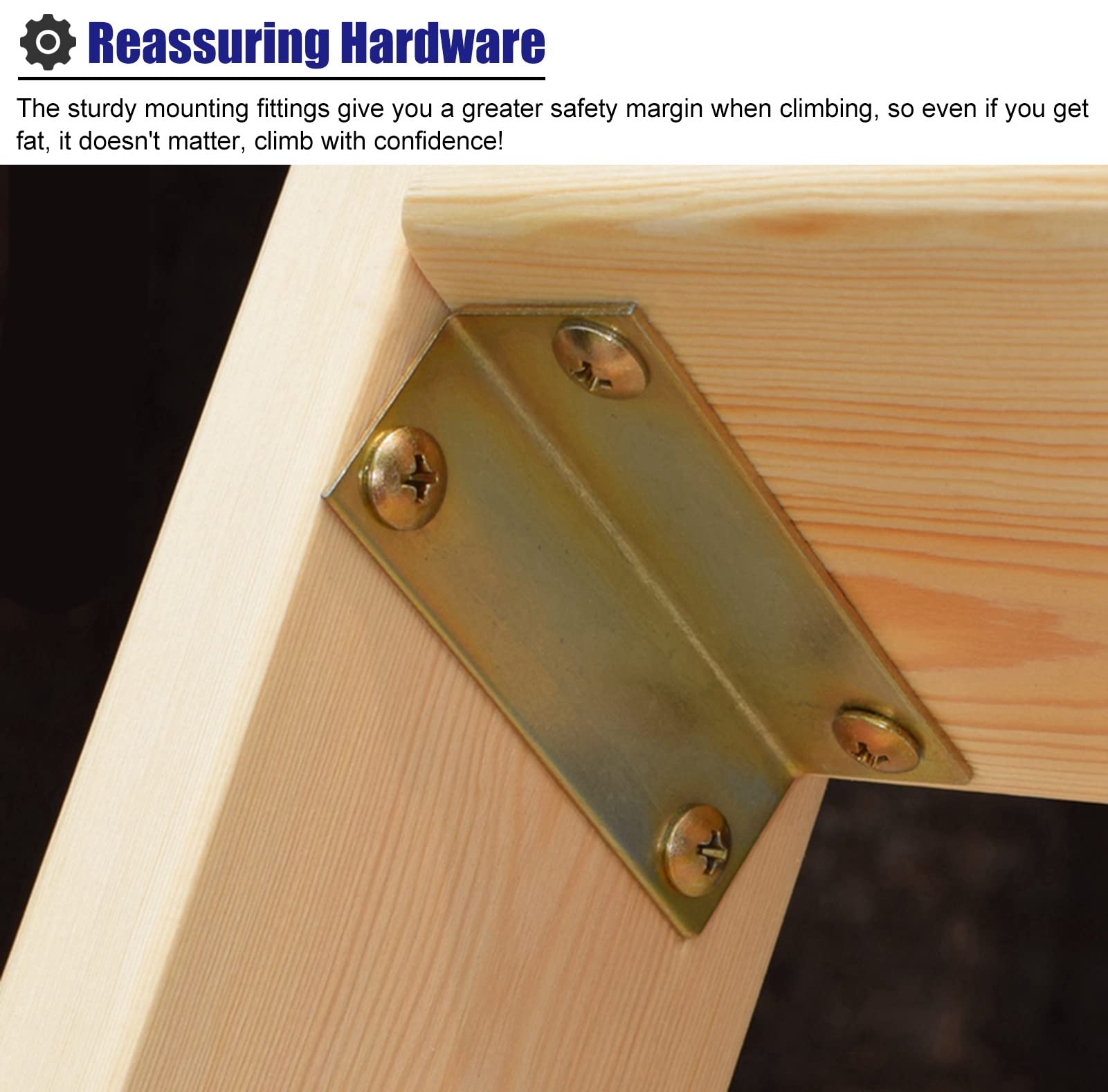 Escalera para litera de Madera con Base Antideslizante, Escalera de Repuesto Universal Resistente para Caravana, Barco, altillo, hogar, Dormitorio, 3 peldaños/4 peldaños/5 peldaños (Tamaño: