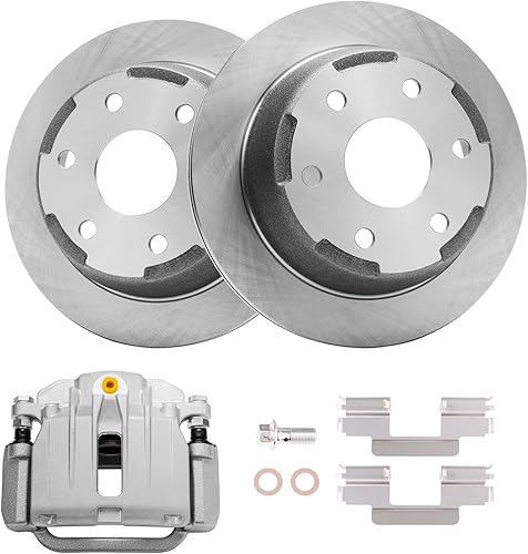 Miniatura 70 de Detroit Axle - Rotores de disco delantero de 10.827 in + pinza de freno lateral del pasajero de repuesto para Toyota RAV4 Prius V Lexus HS250H Scion