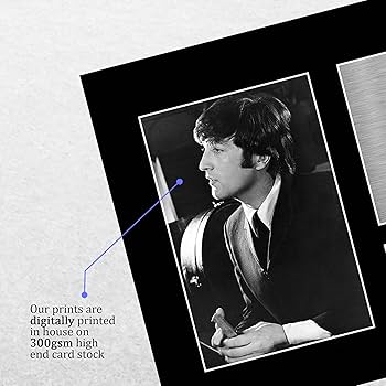 Amazon.co.jp: HWC Trading John Lennon サイン入り A4 プリント
