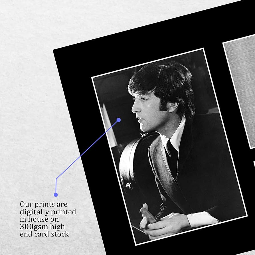 Amazon.co.jp: HWC Trading John Lennon サイン入り A4 プリント
