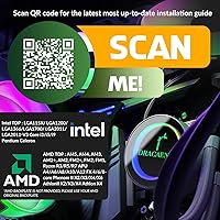 Vista 3 de greenDracaena.io 240mm AIO Enfriador de CPU - Ventilador PWM Único y Silencioso para PC de Factor de Forma Pequeña con Controlador ARGB y Radiador