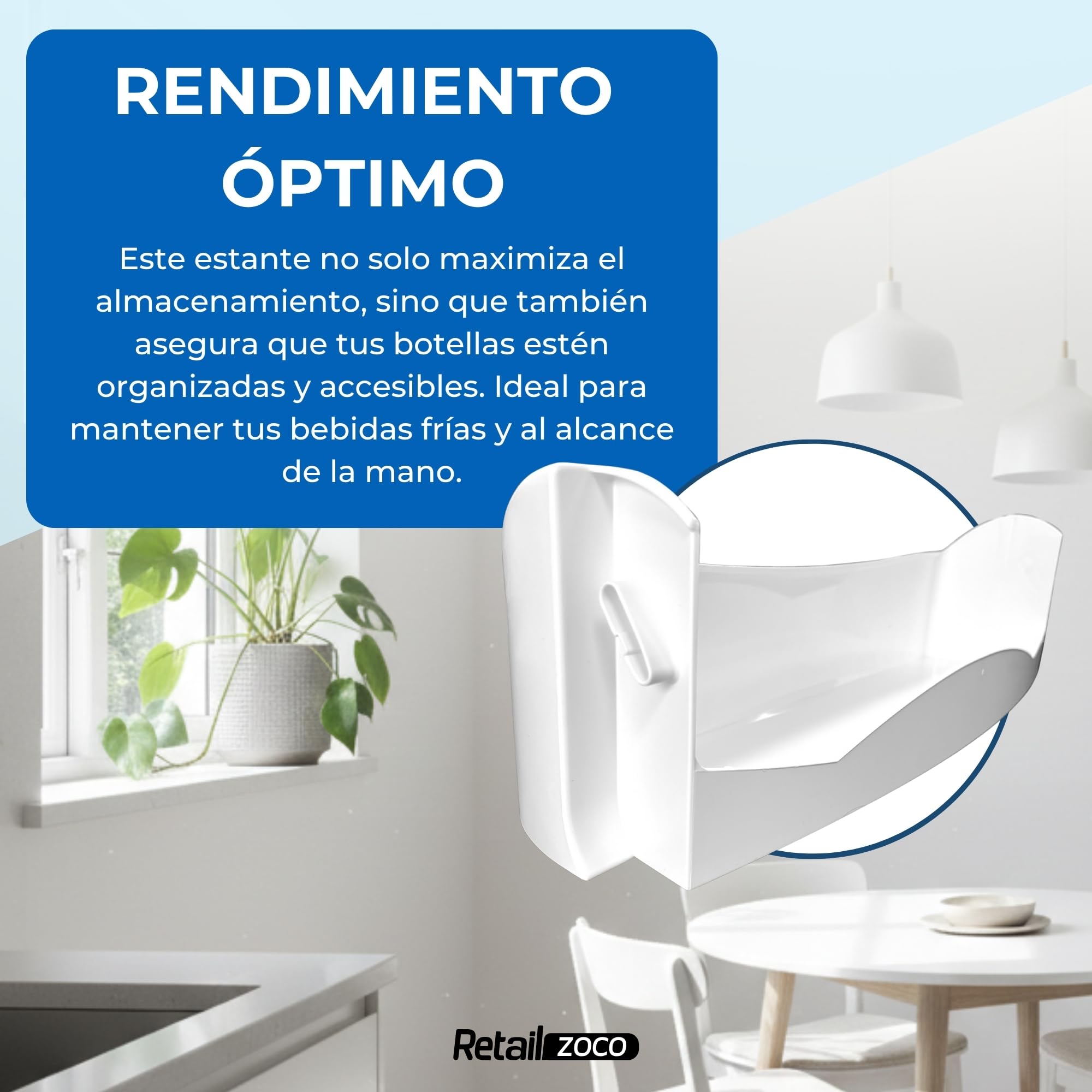 Estante Botellero Frigorífico compatible con Fagor, Botellero inferior para la nevera, código original AS0016135 FA2T006A5 FA — view 3