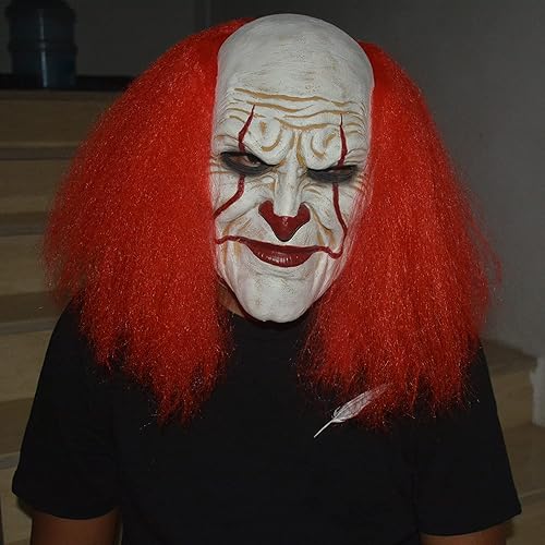 Miniatura 3 de Máscara de Halloween para hombres, máscaras de payaso aterradoras para adultos