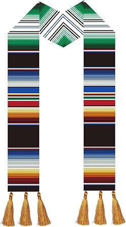 Mexican Graduation Sash Stole Fiesta Graduation Costume Accessory Festival Celebration Outfit Ceremonial Wear