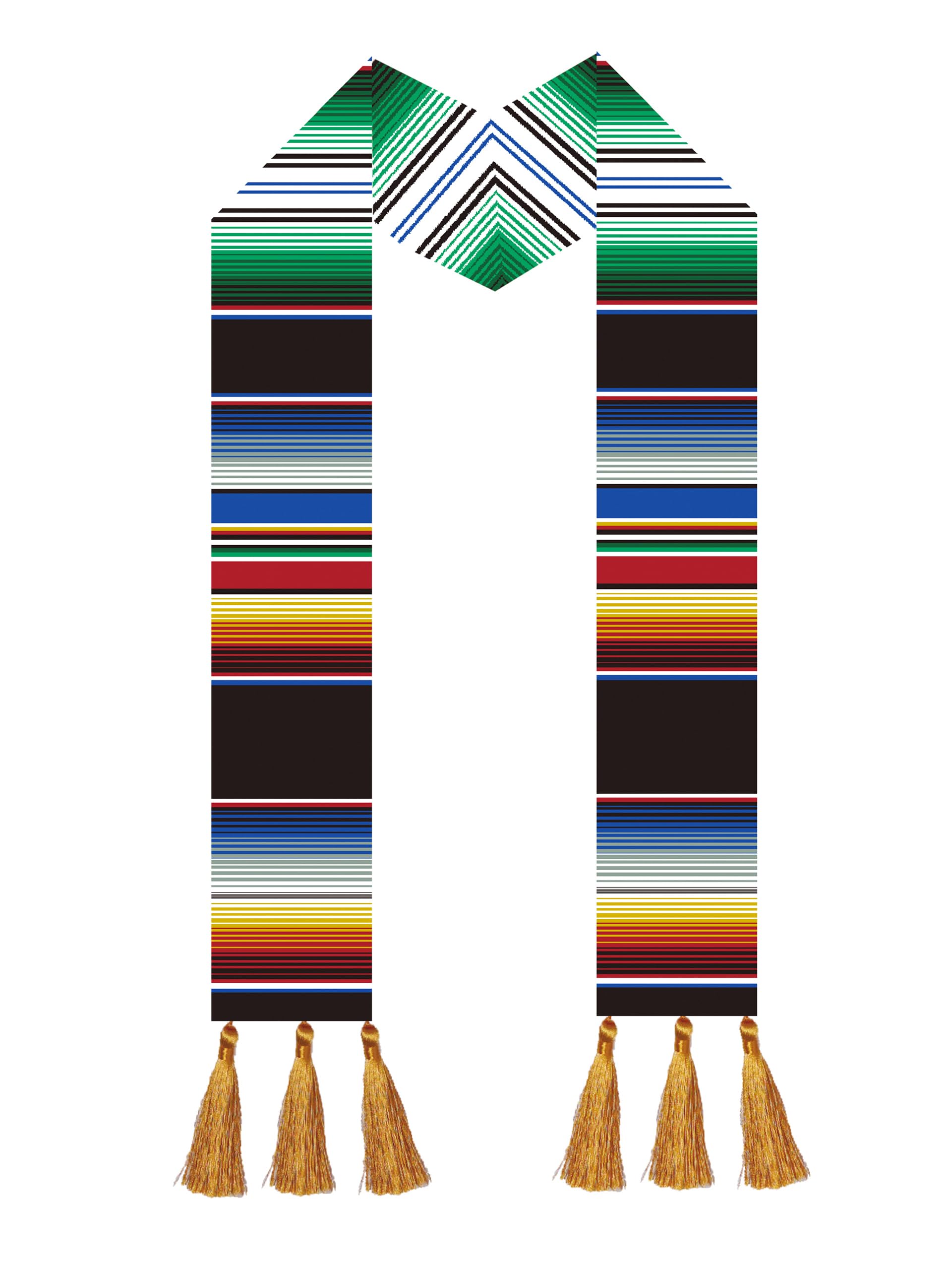 DENCTORAM Mexican Graduation Sash Stole Fiesta Graduation Costume Accessory Festival Celebration Outfit Ceremonial Wear