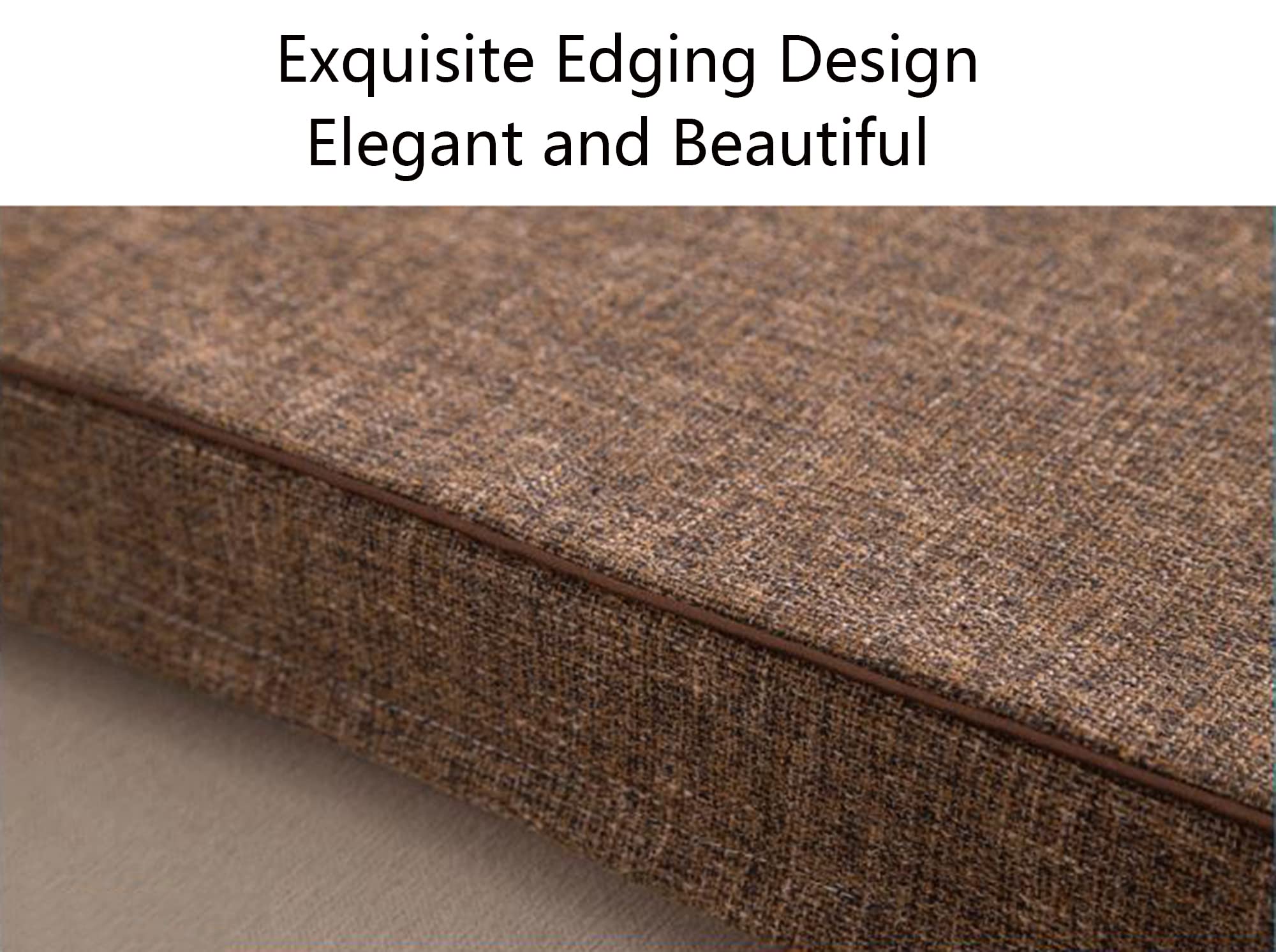 Set di 4 cuscini per sedie da pranzo, spessore 5/8 cm, cuscino antiscivolo per sedie da pranzo, cuscini antiscivolo in schiuma, per giardino, patio, cucina, interni ed esterni, 40 x 40 x 8 cm,