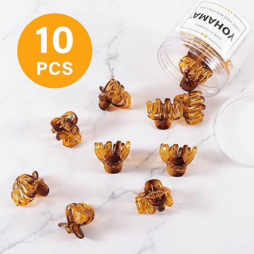 Miniatura 9 de YOHAMA 10 pinzas para el cabello pequeñas de 157 pulgadas mini clips de mandíbula duraderos y fuertes para mujeres y niñas