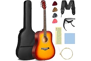 CAHAYA Acoustic Guitar For Beginner 41 inch - Improve Finger Strength and Flexibility